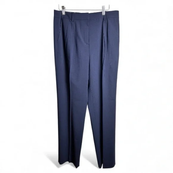 J Crew Navy Portia pant in Italian bi-stretch wool blend| size 10 - Picture 5 of 9